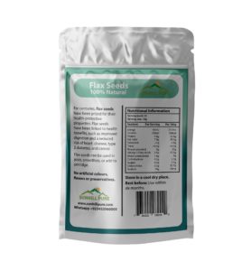 flaxseed powder 3D back