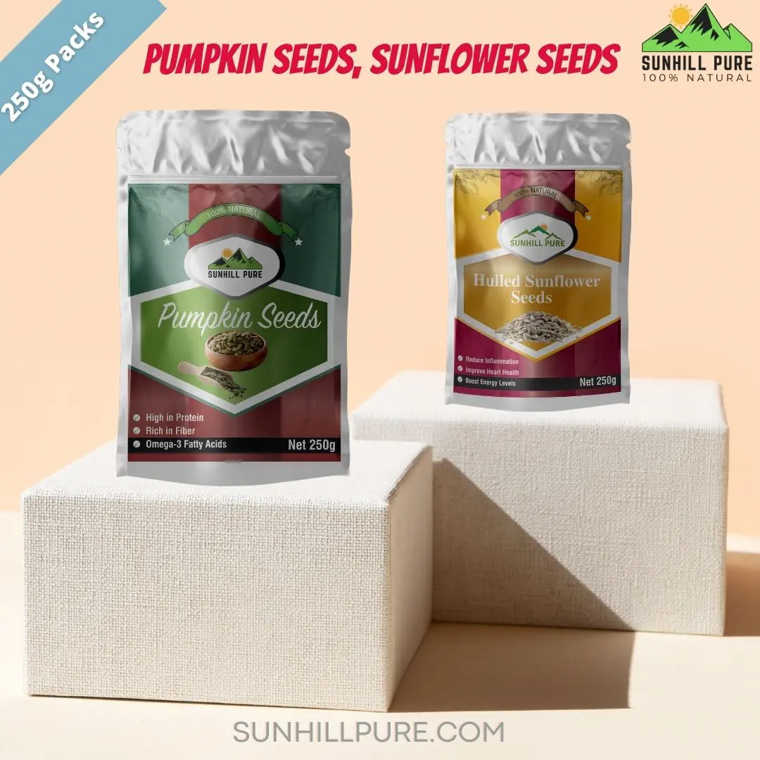 pumpkin and sunflower seeds package