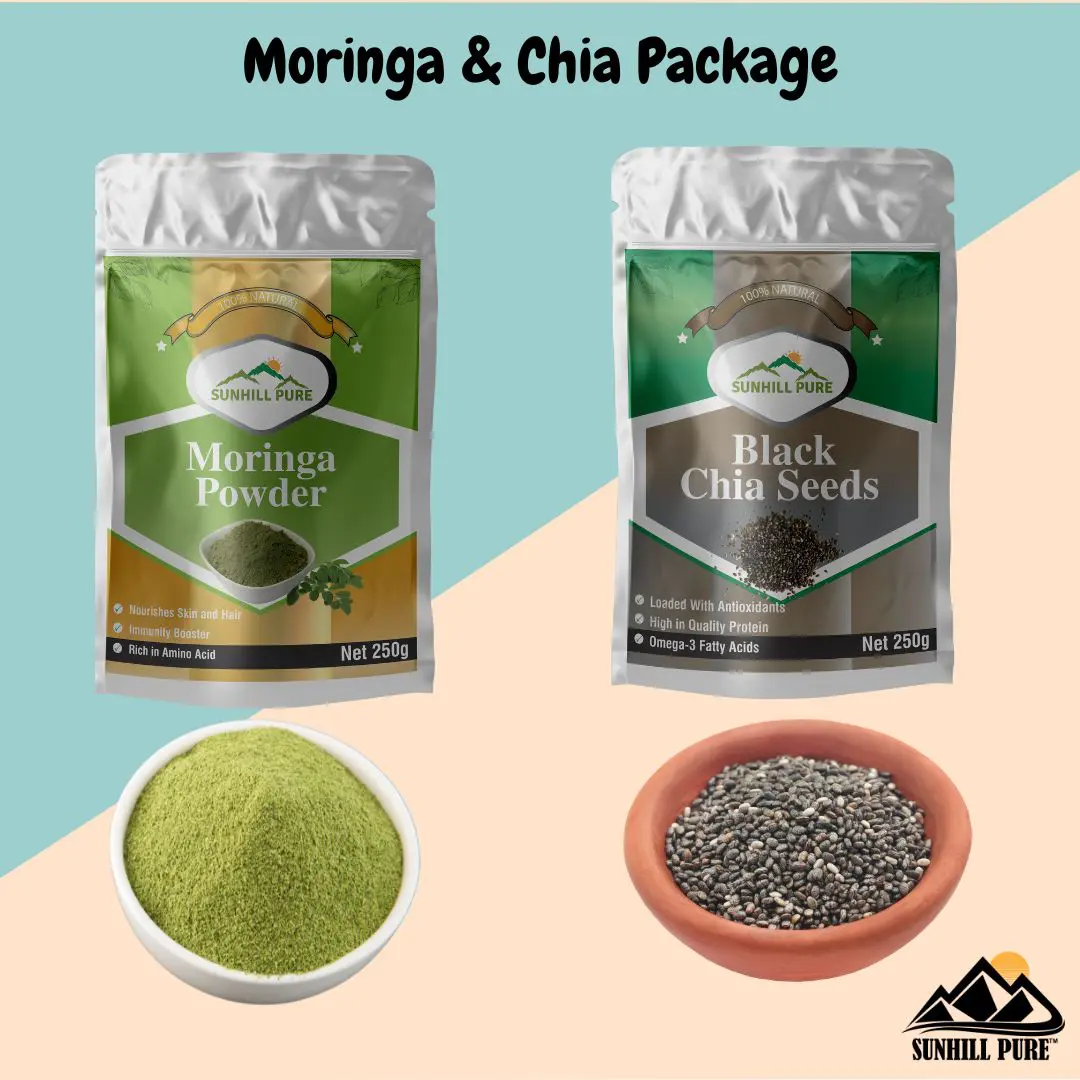 Moringa and Chia Seeds Package